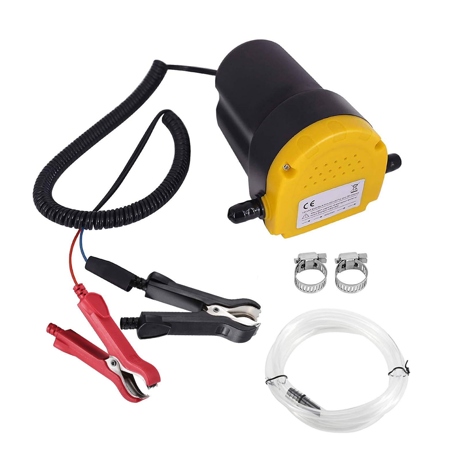 AIGMISON 12V 80W Oil Change Pump Extractor,Upgraded Electric Oil Pump with Overload Protection,Motor Oil Diesel Fluid Transfer P